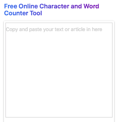 Free Online Character and Word Counter Tool | King Subash