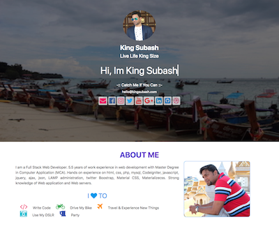Website Design | king Subash 